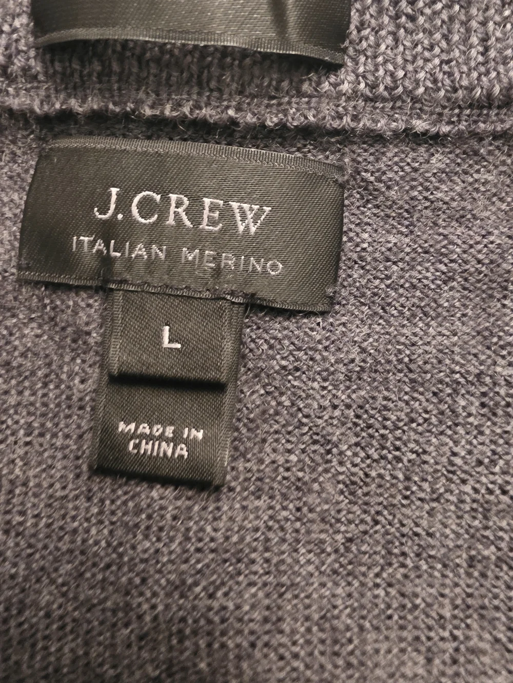 J. Crew Classic V-Neck Merino Sweater in Gray